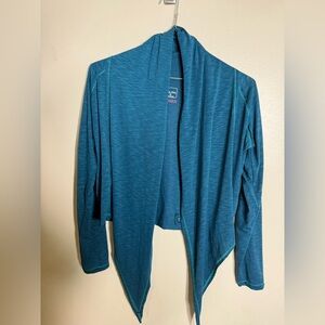 Title Nine Teal Open Front Cardigan
